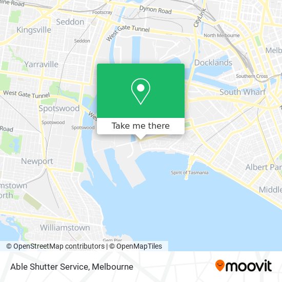 Able Shutter Service map