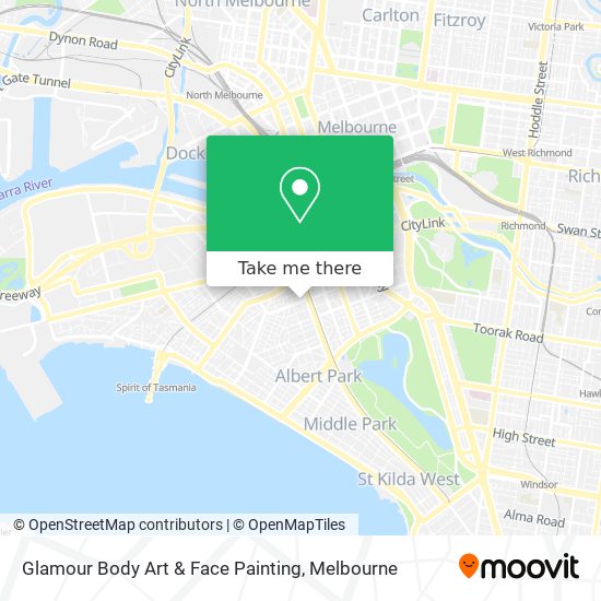 Glamour Body Art & Face Painting map