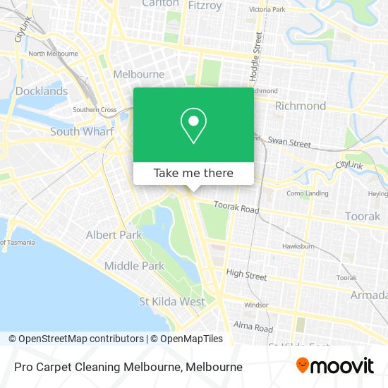 Pro Carpet Cleaning Melbourne map