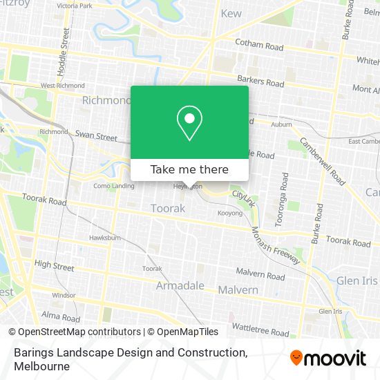 Barings Landscape Design and Construction map