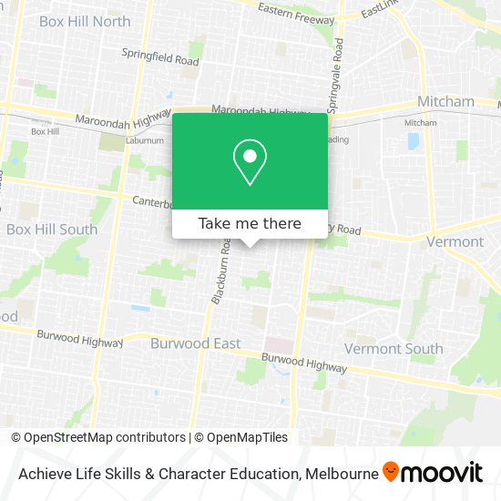 Achieve Life Skills & Character Education map