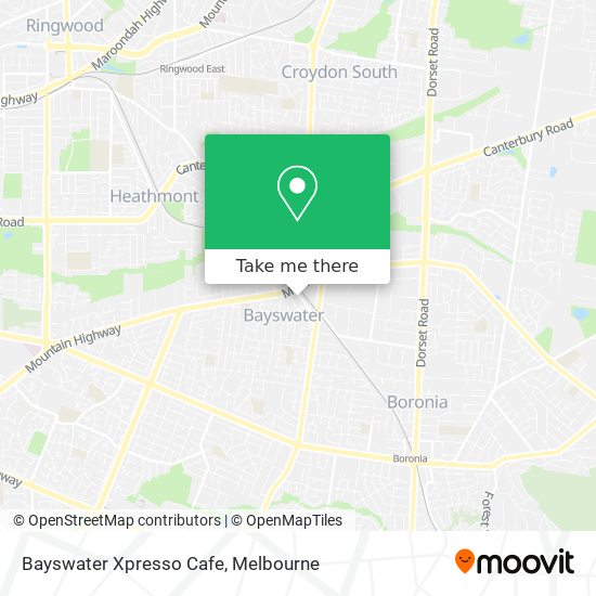 Bayswater Xpresso Cafe map
