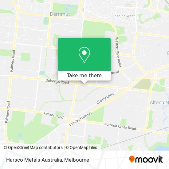 Mapa Harsco Metals Australia