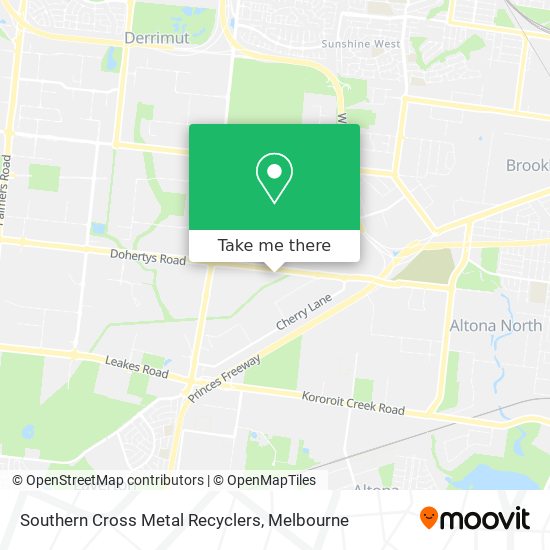 Southern Cross Metal Recyclers map