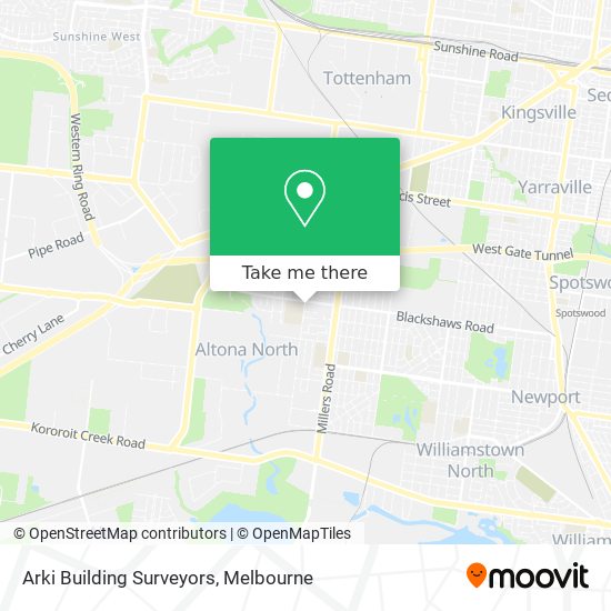 Arki Building Surveyors map