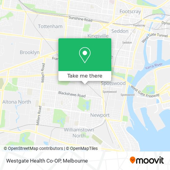 Westgate Health Co-OP map