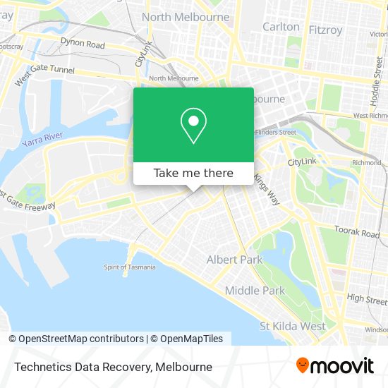 Technetics Data Recovery map