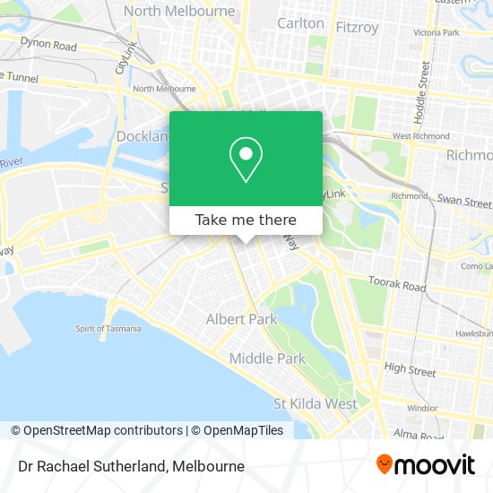 Dr Rachael Sutherland map