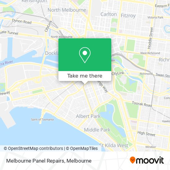 Melbourne Panel Repairs map