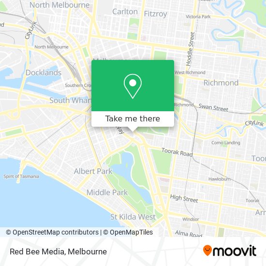 Red Bee Media map