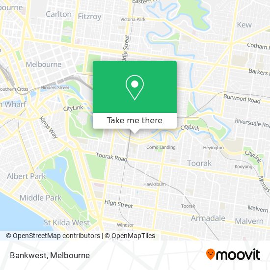 Bankwest map