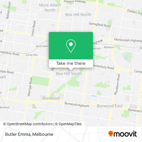 Butler Emma map