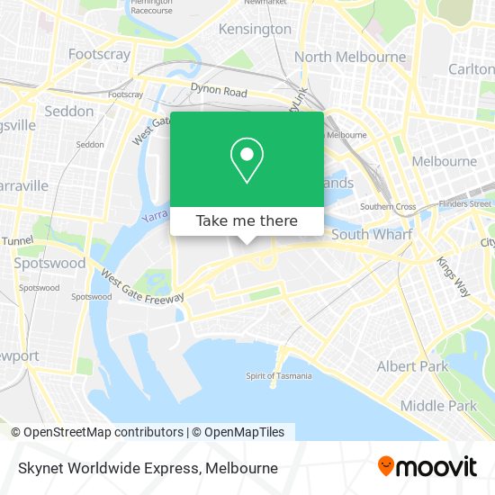Skynet Worldwide Express map