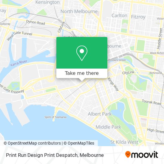 Print Run Design Print Despatch map