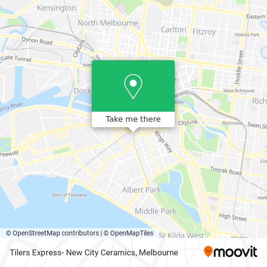 Tilers Express- New City Ceramics map