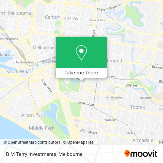 B M Terry Investments map