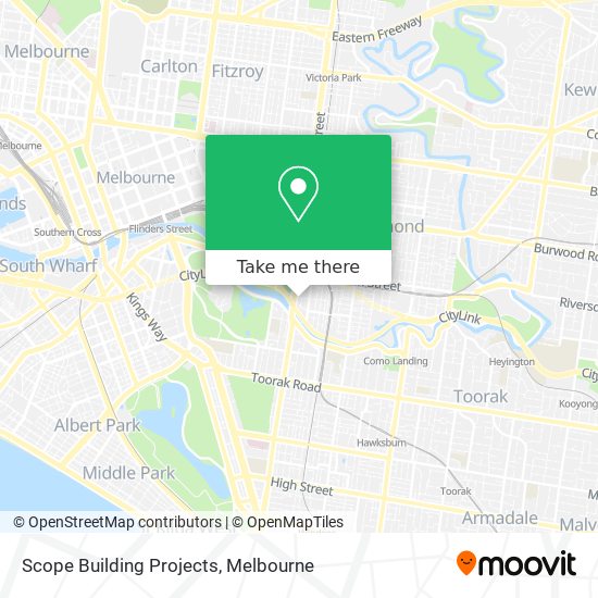 Scope Building Projects map