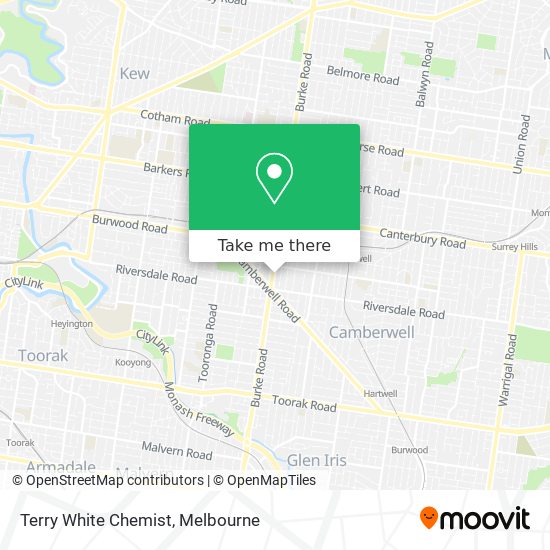 Terry White Chemist map