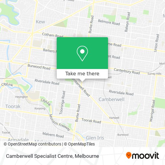 Camberwell Specialist Centre map