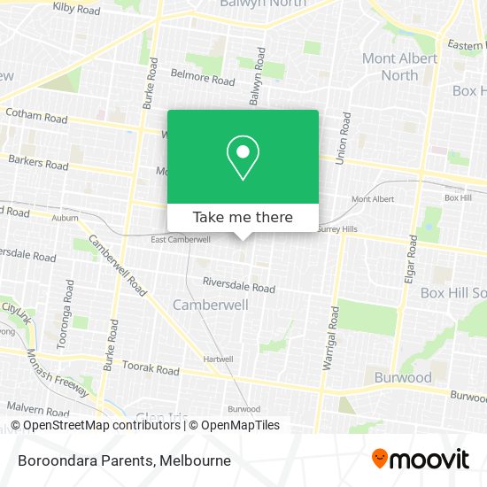 Boroondara Parents map