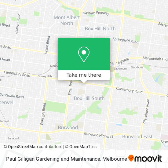 Paul Gilligan Gardening and Maintenance map