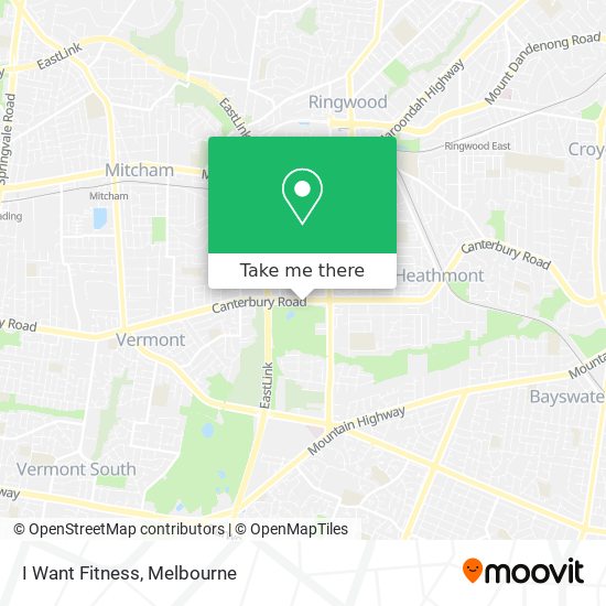 I Want Fitness map