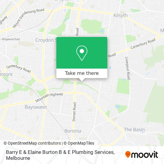 Barry E & Elaine Burton B & E Plumbing Services map
