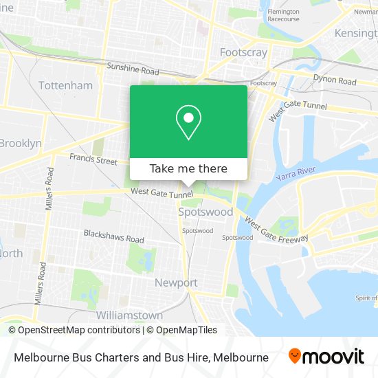 Melbourne Bus Charters and Bus Hire map