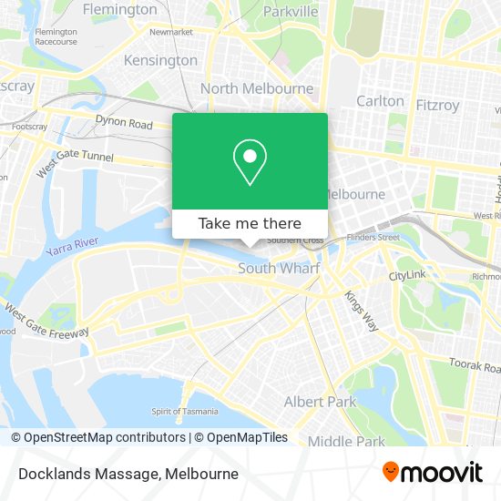 Docklands Massage map