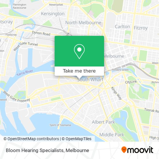 Bloom Hearing Specialists map