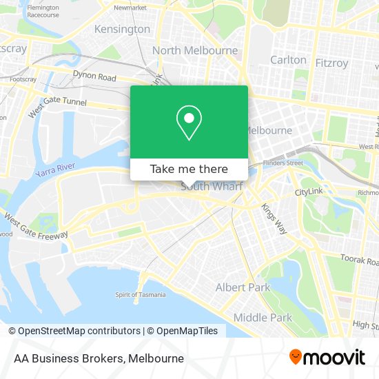 AA Business Brokers map