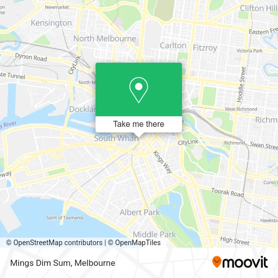 Mings Dim Sum map