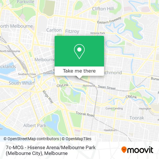 7c-MCG - Hisense Arena / Melbourne Park (Melbourne City) map