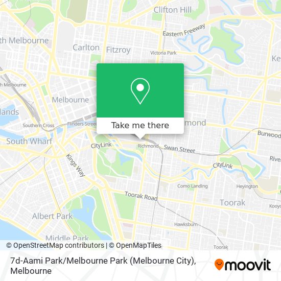 7d-Aami Park / Melbourne Park (Melbourne City) map