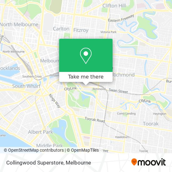 Collingwood Superstore map