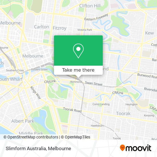 Slimform Australia map