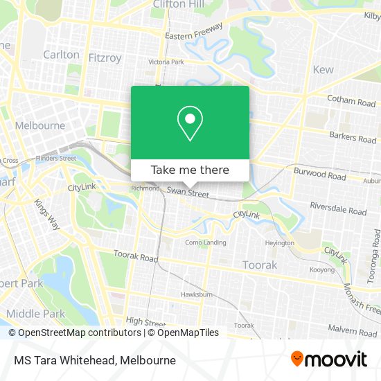 MS Tara Whitehead map