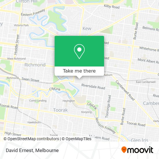 David Ernest map