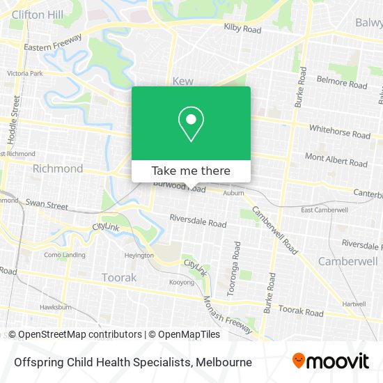 Offspring Child Health Specialists map