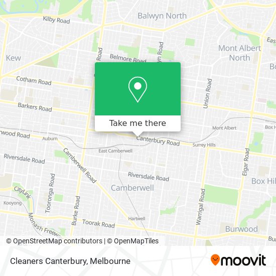 Cleaners Canterbury map