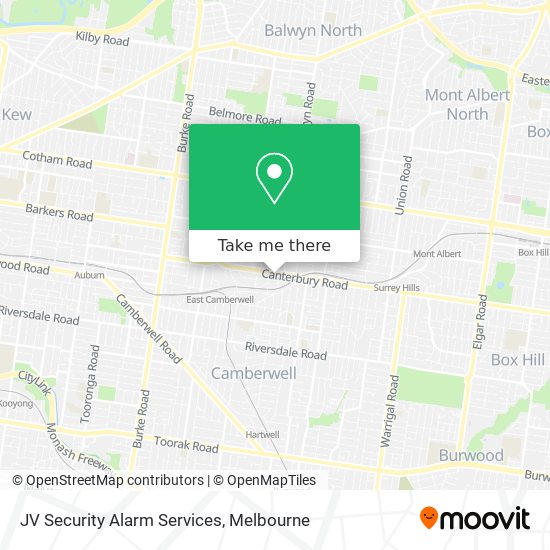 JV Security Alarm Services map