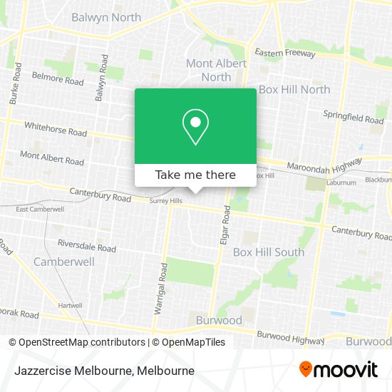 Jazzercise Melbourne map