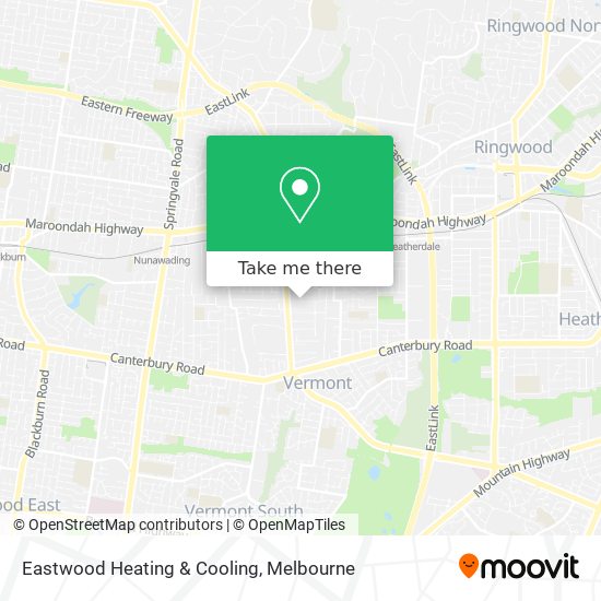 Mapa Eastwood Heating & Cooling