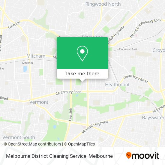 Melbourne District Cleaning Service map