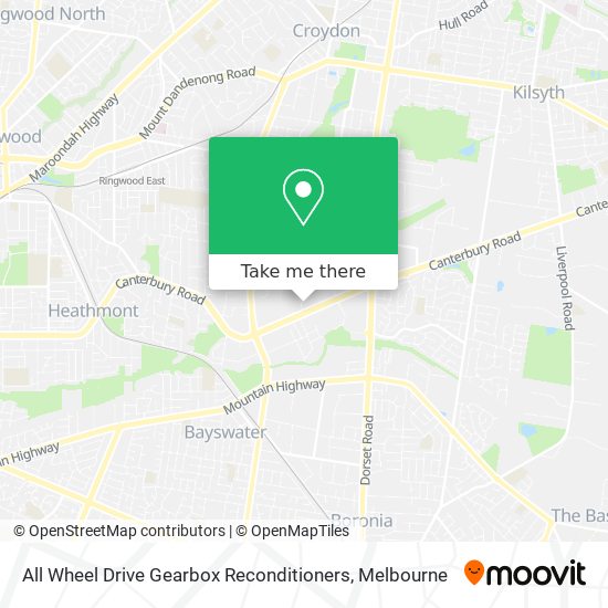 All Wheel Drive Gearbox Reconditioners map