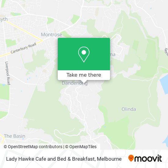 Lady Hawke Cafe and Bed & Breakfast map