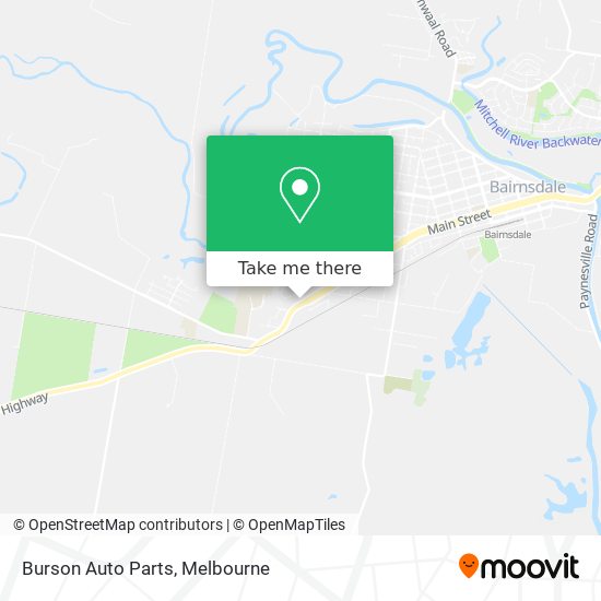 Burson Auto Parts map