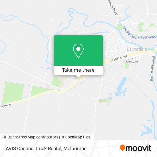 AVIS Car and Truck Rental map