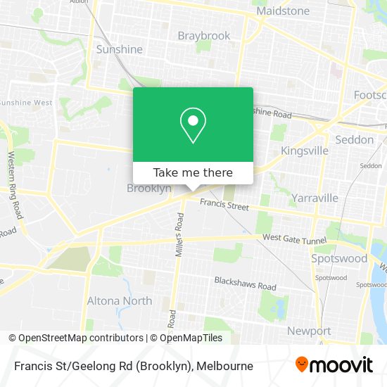 Francis St / Geelong Rd (Brooklyn) map