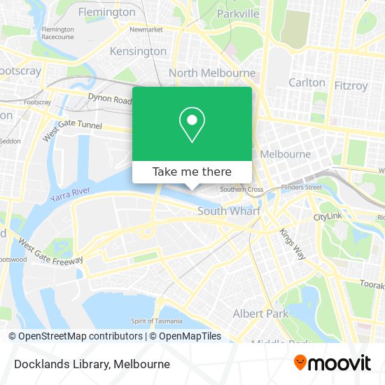 Docklands Library map